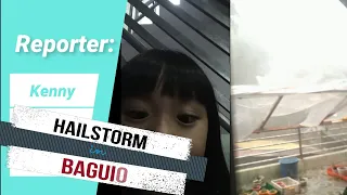 Hailstorm in Baguio City Philippines