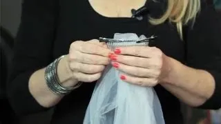 How to Connect a Wedding Veil to Your Hair Combs : Bridal Hair Upstyles