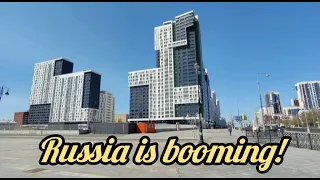 Modern, Upmarket, Dynamic Russia (good food and swanky apartments)