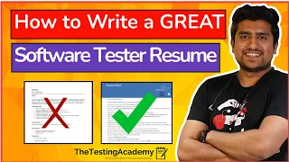 How to Write a GREAT Software Tester RESUME? 🔥  | QA Resume for Freshers & Experienced