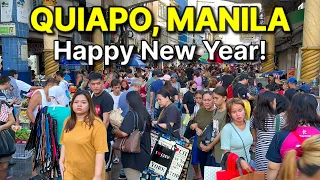 QUIAPO MANILA - Busy Market Scene! | Manila Walk Tour before NEW YEAR! PHILIPPINES