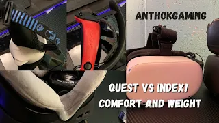 Oculus Quest 2 Vs Valve Index Weight and Comfort. A PCVR Gaming Perspective.