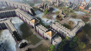 Age of Empires 4 - 3v3 BLACK FOREST WONDER DEFENSE | Multiplayer Gameplay