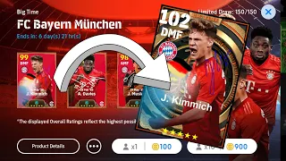 102 RATED J.KIMMICH || EPIC BIG TIME || BAYERN MUNICH || J.KIMMICH || Efootball 24 || Pesmobile