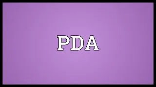 PDA Meaning