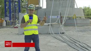 Se pun cablurile de oţel la podul ce va lega Brăila de Tulcea. Când va fi gata construcția