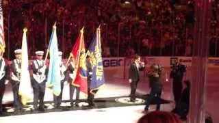 Boston Bruins vs Buffalo Sabres 4/17/13 - Fans Sing National Anthem & Video Montage - Boston Strong