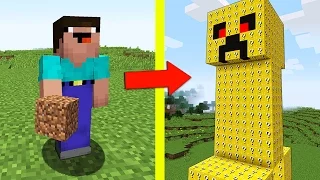 НУБ ПРОТИВ КРИПЕР ИЗ ЛАКИ БЛОКОВ В МАЙНКРАФТ 3 ! ТРОЛЛИНГ НУБА  В MINECRAFT Мультик