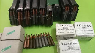 AK47 7.62x39 Russian & Chinese Ammo Factory Codes-AK47 Russian Bullets Comparison Lacquer vs Polymer