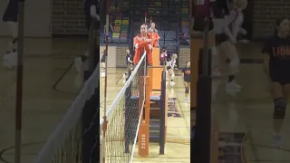 Volleyball Ref signals end of game July 14, 2023