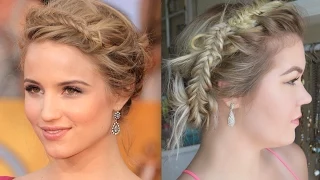 Dianna Agron | Spring Fishtail Inspired Updo | NO HEAT!