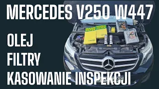 Mercedes V class V250 / VITO W447 - oil and filter change and deleting the oil inspection.