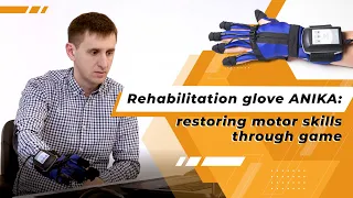 Soft rehabilitation glove for injured and patients with cerebral palsy, Parkinson’s and stroke