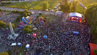 День металлурга в Тайшете с высоты птичьего полёта