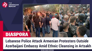 Lebanese Police Attack Armenian Protesters Outside Azerbaijani Embassy Amid Ethnic Cleansing