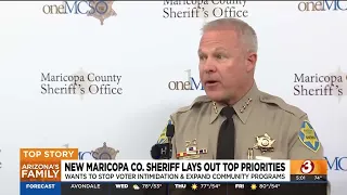 New Maricopa County sheriff lays out top priorities