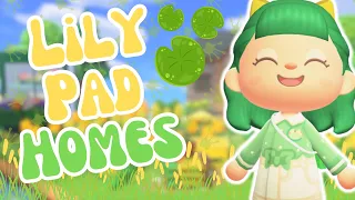 FROGGY SPRING CORE TOWN CORE ISLAND | ACNH LILY PAD HOMES BUILD | ANIMAL CROSSING NEW HORIZONS