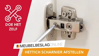 HOE STEL JE EEN HETTICH SCHARNIER AF