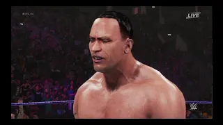 WWE 2K19 The Rock vs Konnor