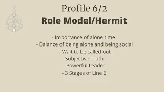 Profile 6/2 - Role Model/Hermit