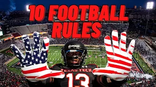 10 Football Rules MOST Coaches & Players Don't Know