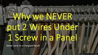 Why we NEVER put 2 Neutrals under 1 screw in a panel. Be a Pro. Learn from the Pros.