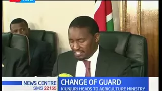 Former Devolution CS Mwangi Kiunjuri switches dockets with former Agriculture CS Eugene Wamalwa