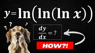 How to Differentiate ln(ln(ln x)) ?