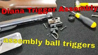 Como montar gatilho de esferas Diana - Diana 35 trigger assembly (ball triggers )