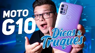 Moto G10 - TOP 10 DICAS & TRUQUES para DEIXAR ELE AINDA MELHOR!