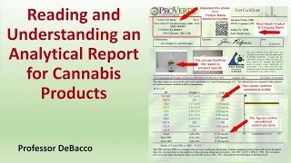 Reading and Understanding an Analytical Report for Cannabis Products