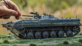 BMP-1. Buildable model and diorama with your own hands as a gift. Scale 1/35