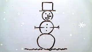 Learn English by Watching and Drawing a Snowman ☃ TPR (Total Physical Response) Comprehensible Input