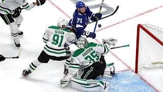 Khudobin makes incredible save to keep Dallas on top