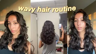 WAVY HAIR ROUTINE // type 2 hair