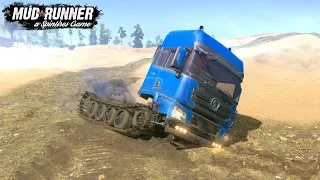 Spintires MudRunner Crawler Truck Driving In The Desert