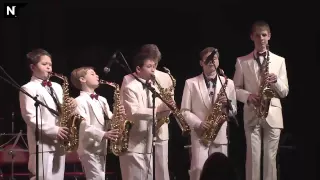 Ансамбль саксофонистов «Black and white» - "Horns + Rhythm = Swing!"