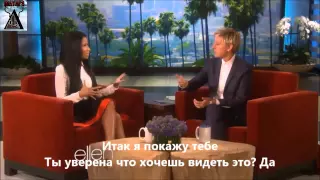 Ellen Degeneres Anaconda Nicki Minaj  rus sub русские субтитры