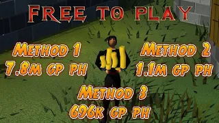 7.8m Per Hour Crazy New Free To Play Money Maker With No Requirements - Best F2p Method In OSRS