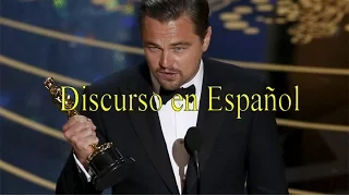 Discurso Leonardo DiCaprio Oscars 2016
