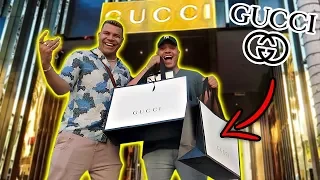 SURPRISING BEST FRIEND WITH $10000 GUCCI (EMOTIONAL)