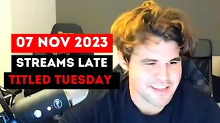 Magnus Carlsen STREAMS Late Titled Tuesday 07 Nov 2023