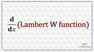 Derivative of Lambert W function