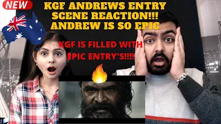 KGF ANDREWS ENTRY Scene Reaction by an AUSTRALIAN Couple | KGF Reaction | Andrews Entry is EPIC!! |