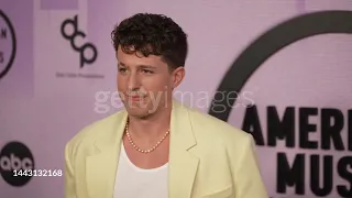 Charlie Puth on the red carpet at the 2022 AMA's | GettyImages