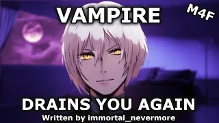 Vampire feeding on you again (M4F ASMR roleplay)