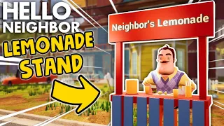 The Neighbor OPENS A LEMONADE STAND!!! | Hello Neighbor (Mods)