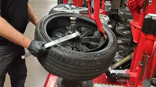 Hunter TC34 how to change low profile tires easily