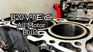 B20Vtec Build Part 2 Head and Intake Manifold Finished Work