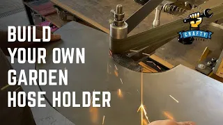 How to make a metal garden hose holder